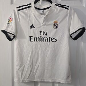 Adidas Real Madrid 2018 2019 Home Football‎ Soccer Shirt Jersey #10 Modric Youth
